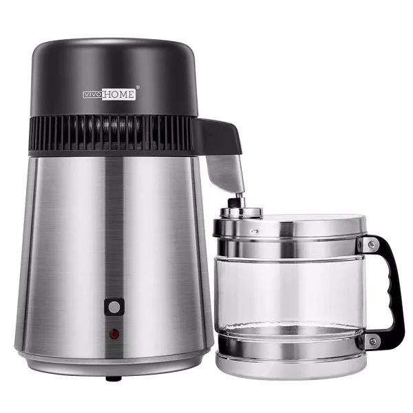 VIVOHOME 16-Cup Water Distiller Machine, 304 Stainless Steel Purifier with Carbon Filter