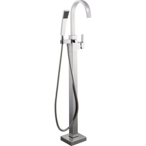 Glacier Bay Farrington Freestanding Floor Mount Tub Faucet with Handheld Handshower, Chrome