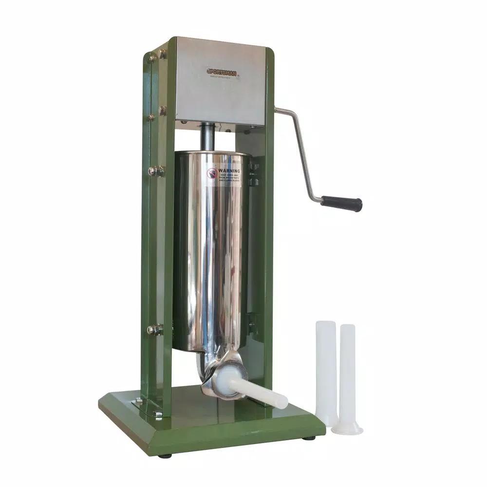 Sportsman Series Vertical Sausage Stuffer with 11 lb. Capacity and 3 Funnels