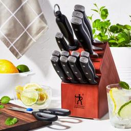 Henckels Forged Accent 15-Piece German Stainless Steel Knife Block Set thumbnail 3