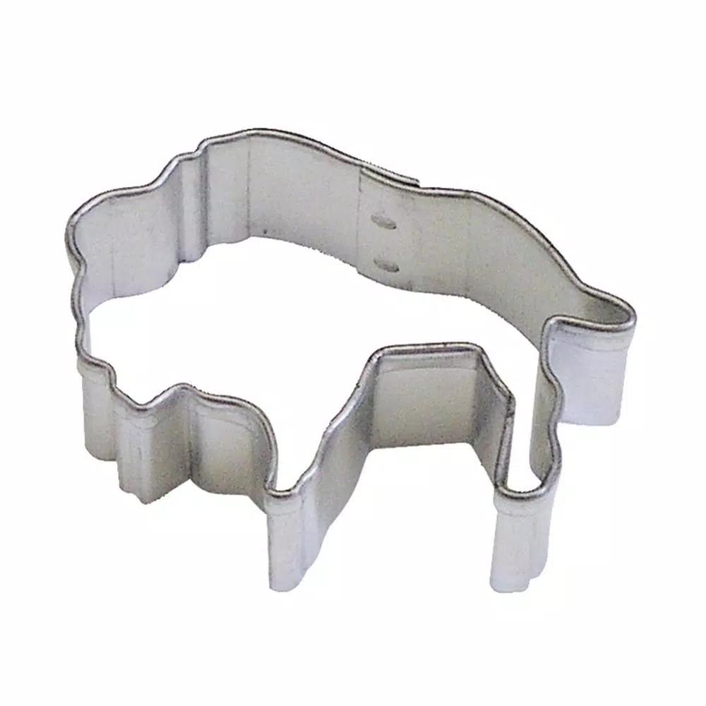 CybrTrayd-R&M 12-Piece Mini Buffalo Tinplated Steel Cookie Cutter & Recipe Set