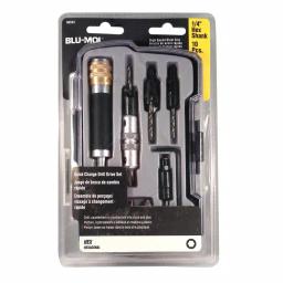 BLU-MOL S2 Steel 10-Piece Quick Change Drill Bit and Driver Set with Clamshell Case thumbnail 2