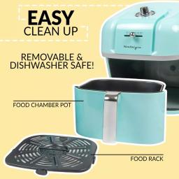 Nostalgia Classic Retro 7 Qt. Air Fryer, Aqua Blue thumbnail 7