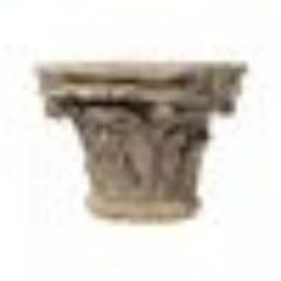 Benjara Aesthetic Resin Decorative Pedestal with Acanthus Leaf Design and Scrolled Details, Brown thumbnail 2