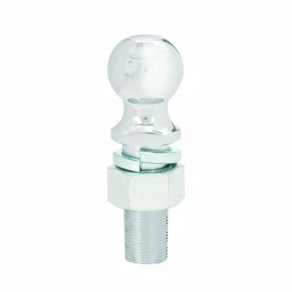 TowSmart 2 in. Chrome Hitch Ball, 10,000 lb. Capacity, 1.25 in. Shank Diameter