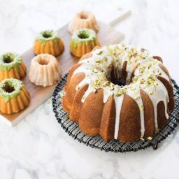 Nordic Ware Anniversary Fluted Mini Bundt Cake Pan, Cast Aluminum, Nonstick thumbnail 4