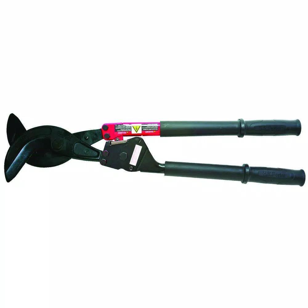 H.K. Porter 29-3/4 in. Ratcheting Soft Cable Cutters for Rubber or Lead Covered Cable