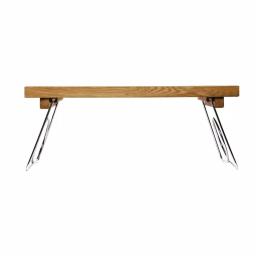 Sagaform Nature Solid Oak Bed Tray with Stainless Steel Folding Legs thumbnail 1