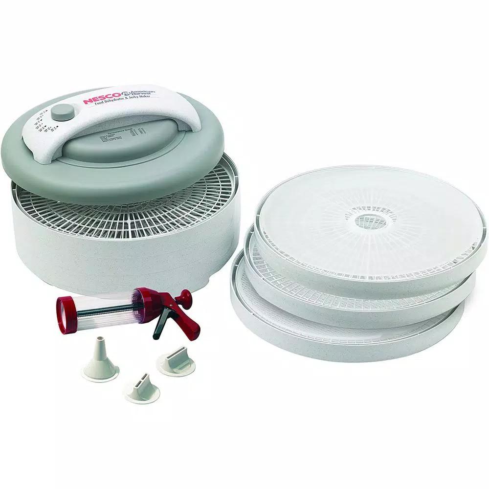 Nesco American Harvest Snackmaster 6-Tray Food Dehydrator and Jerky Maker, White