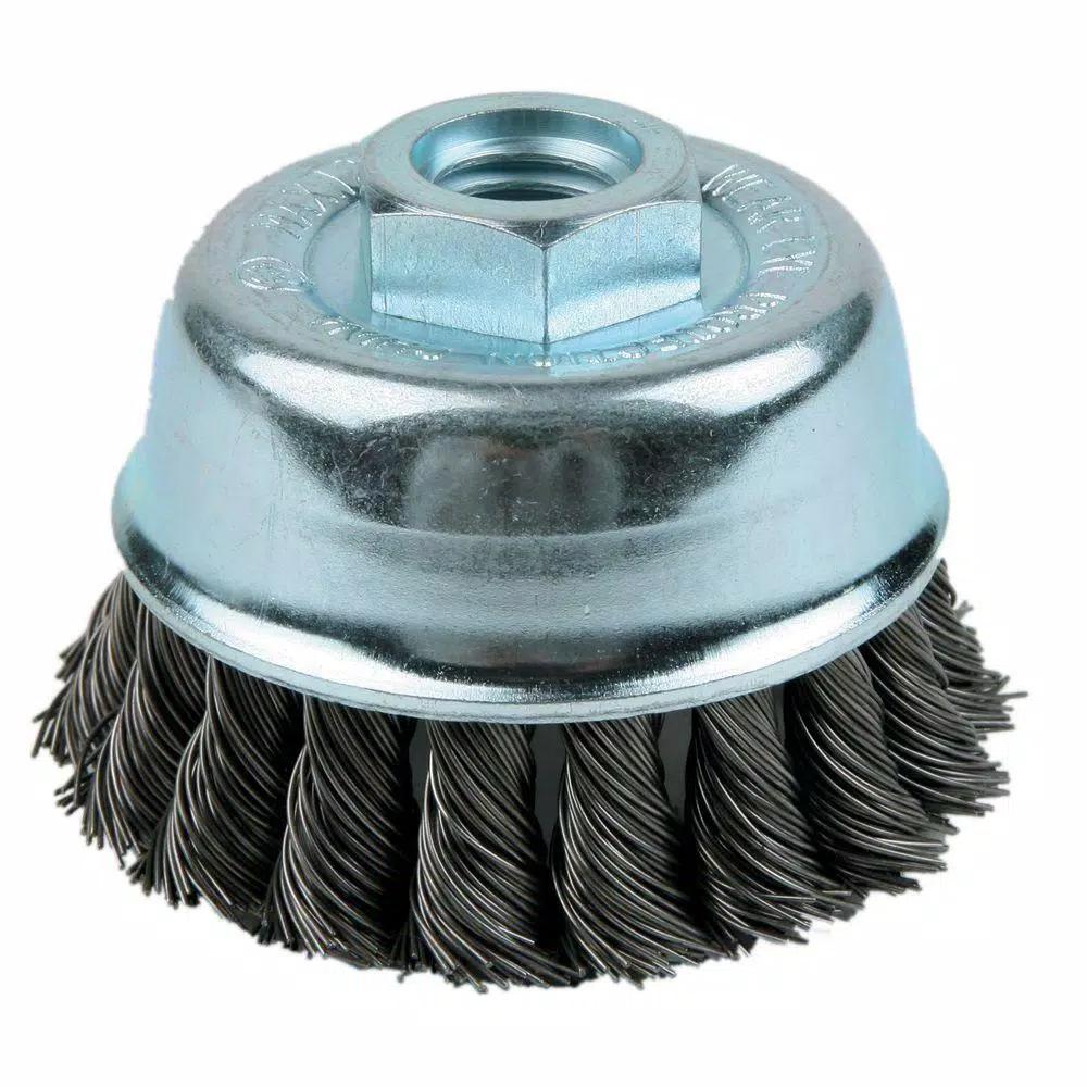 Lincoln Electric 3 in. Single Row Knotted Cup Brush for Grinders