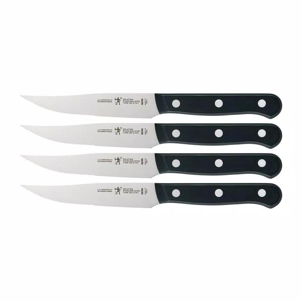Henckels International Solution 15-Piece Knife Block Set with Hardwood Block