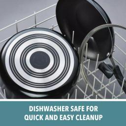 Farberware Cookstart 15-Piece DiamondMax Nonstick Aluminum Cookware Set, Black thumbnail 4