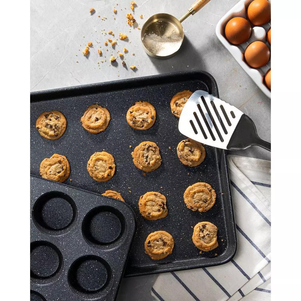 Granitestone Diamond 20-Piece Non-Stick Aluminum Cookware and Bakeware Set, Charcoal