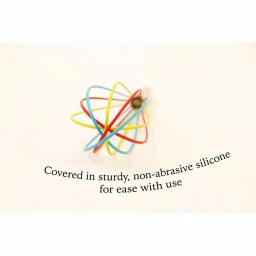 ExcelSteel Stainless Steel Tri-Color Silicone Coated Balloon Whisk Set, 3-Piece thumbnail 2
