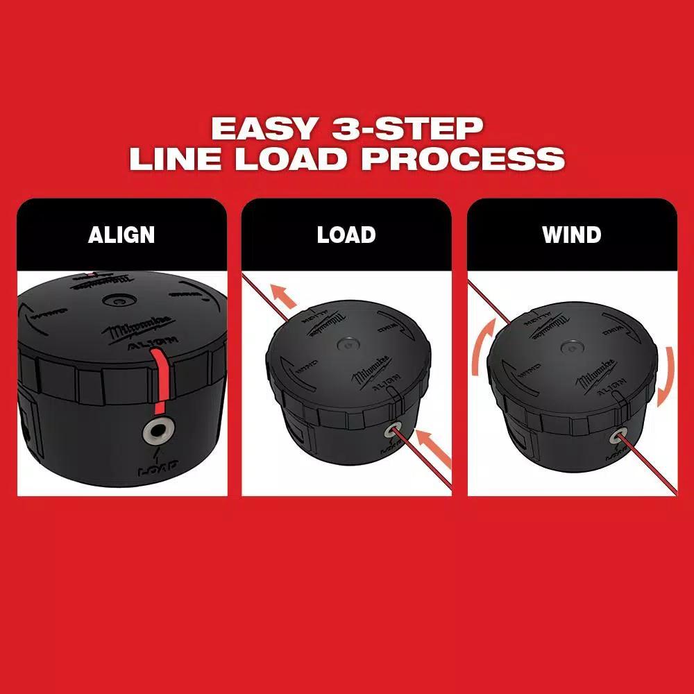 Milwaukee M18 FUEL QUIK-LOK Cordless String Trimmer Kit with (3) 8.0 Ah Batteries and Charger