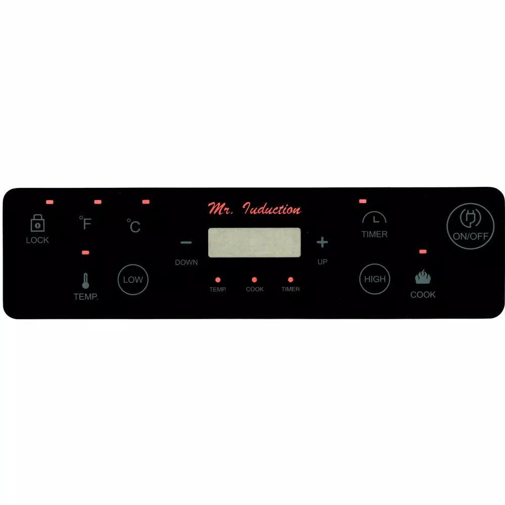SPT 1300W Single Burner Induction Cooktop with 3.5L Stainless Steel Pot and Glass Lid, Black & Stainless Steel