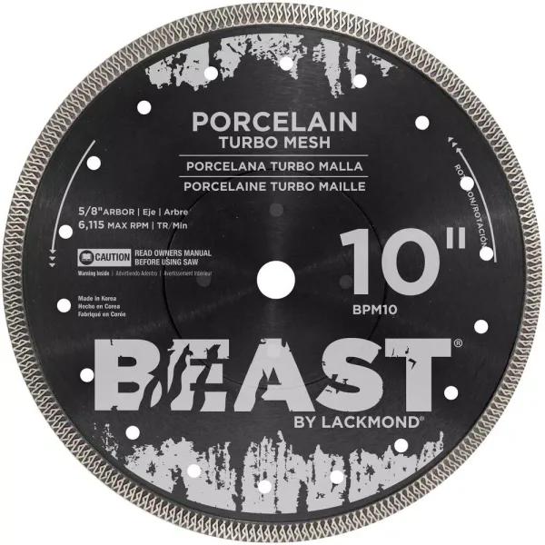 Beast Pro Turbo 10 in. Wet Meshed Porcelain Diamond Tile Saw Blade