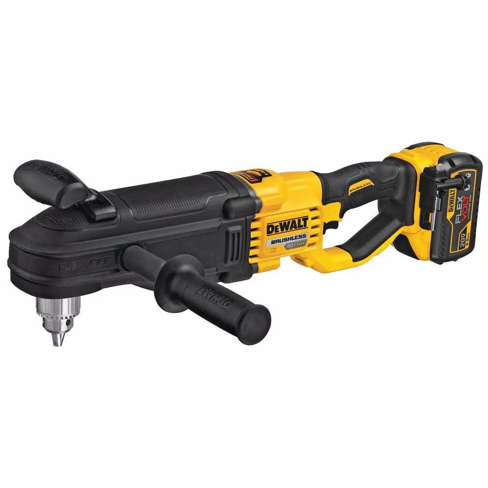 DEWALT DCD470 60V MAX FLEXVOLT Cordless 1/2 in. Stud & Joist Drill with E-Clutch & (2) 9.0 Ah Batteries