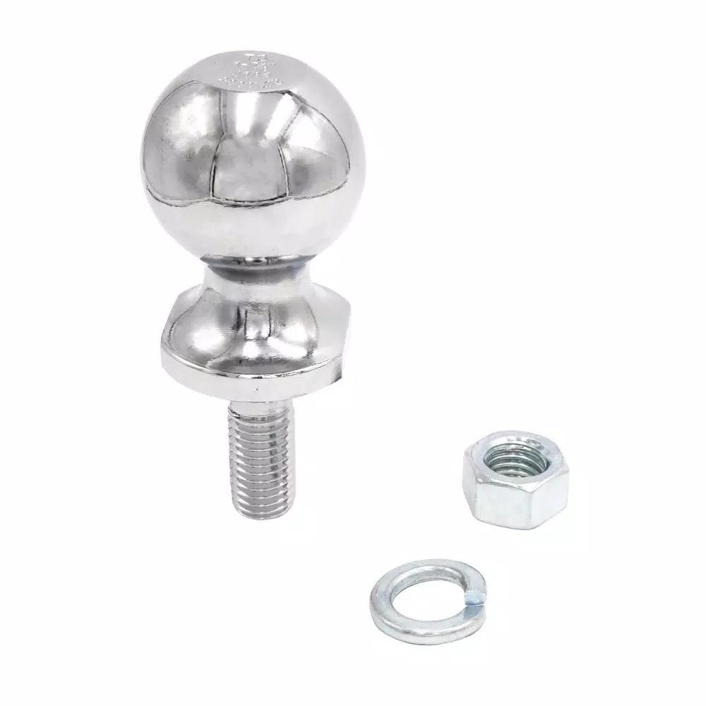 TowSmart 2,000 lb. Capacity Chrome Hitch Ball, 1-7/8 in. Ball Diameter, 5/8 in. Shank