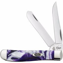 W.R. Case and Sons Cutlery Co. Case Corelon Mini Trapper Pocket Knife - Purple Passion thumbnail 1