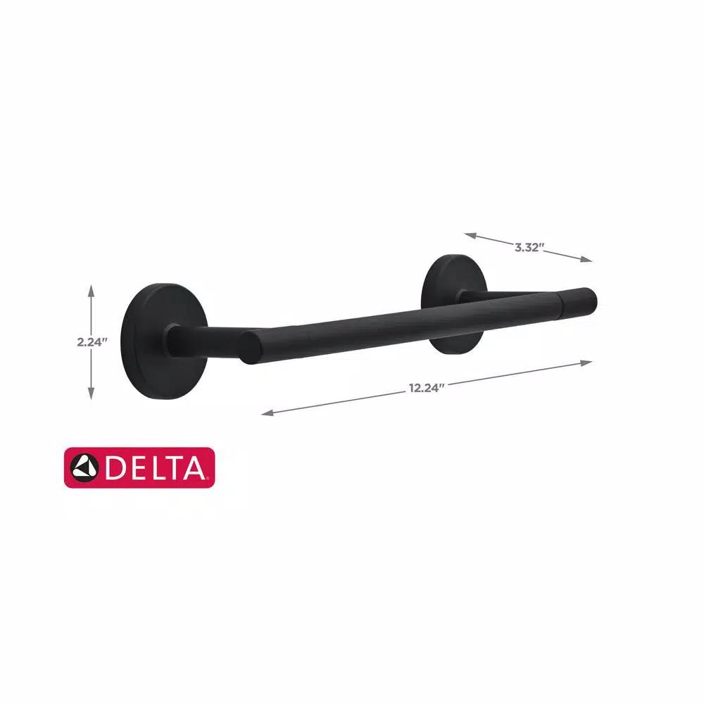 Delta Lyndall 9 in. Single Towel Bar, Matte Black
