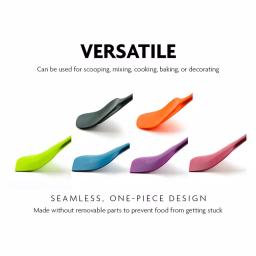 Ovente Premium Silicone Spatula Set, 6-Piece Heat-Resistant Non-Stick Spatulas with Stainless Steel Core thumbnail 4