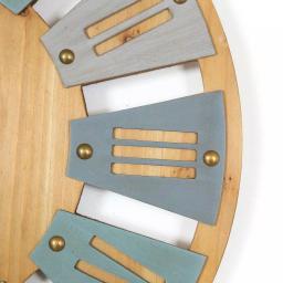 Winsome House 23.6 in. MDF Windmill Wall Clock with Natural Wood Finish and Roman Numerals thumbnail 3