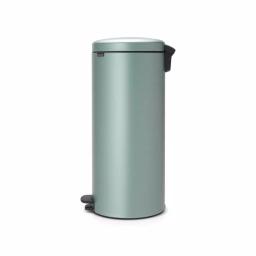 Brabantia 8 Gal. Metallic Mint Steel Step-On Trash Can thumbnail 2