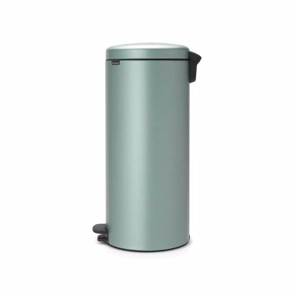 Brabantia 8 Gal. Metallic Mint Steel Step-On Trash Can
