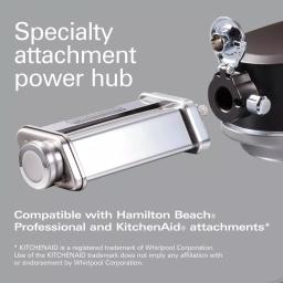 Hamilton Beach Professional All-Metal 12-Speed Stand Mixer, 4.5 Qt. Stainless Steel Bowl, Silver thumbnail 8