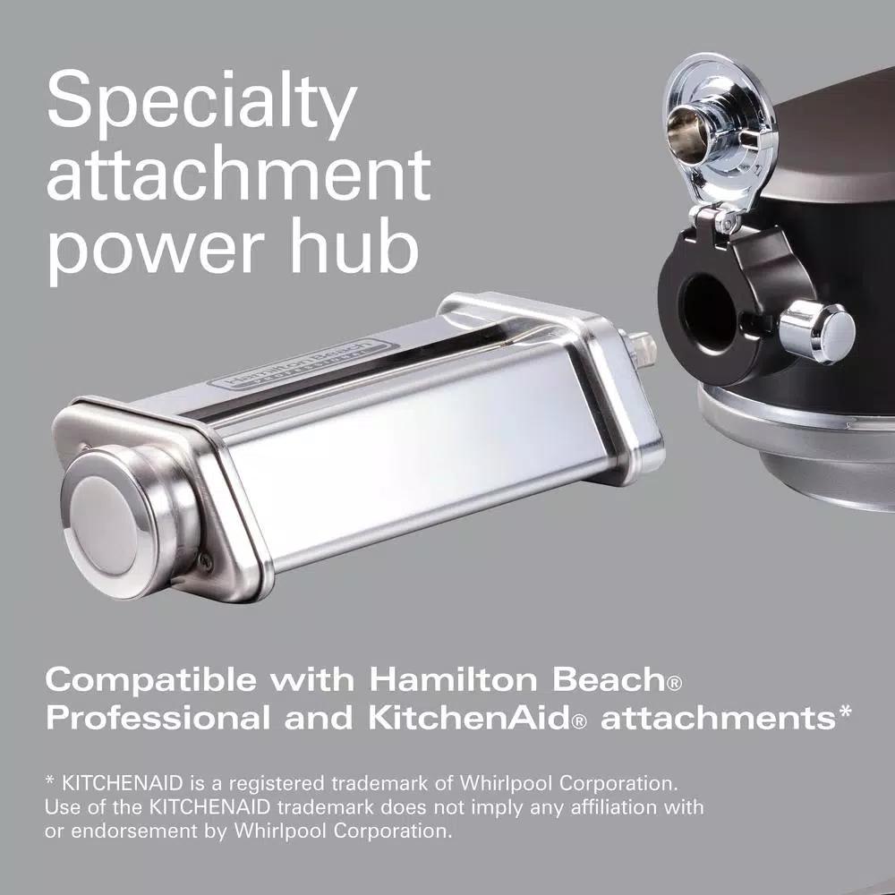 Hamilton Beach Professional All-Metal 12-Speed Stand Mixer, 4.5 Qt. Stainless Steel Bowl, Silver