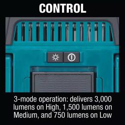 Makita 18V LXT Cordless/Corded LED Work Light, 3000 Lumens, IP65 Rated (DML811) thumbnail 8