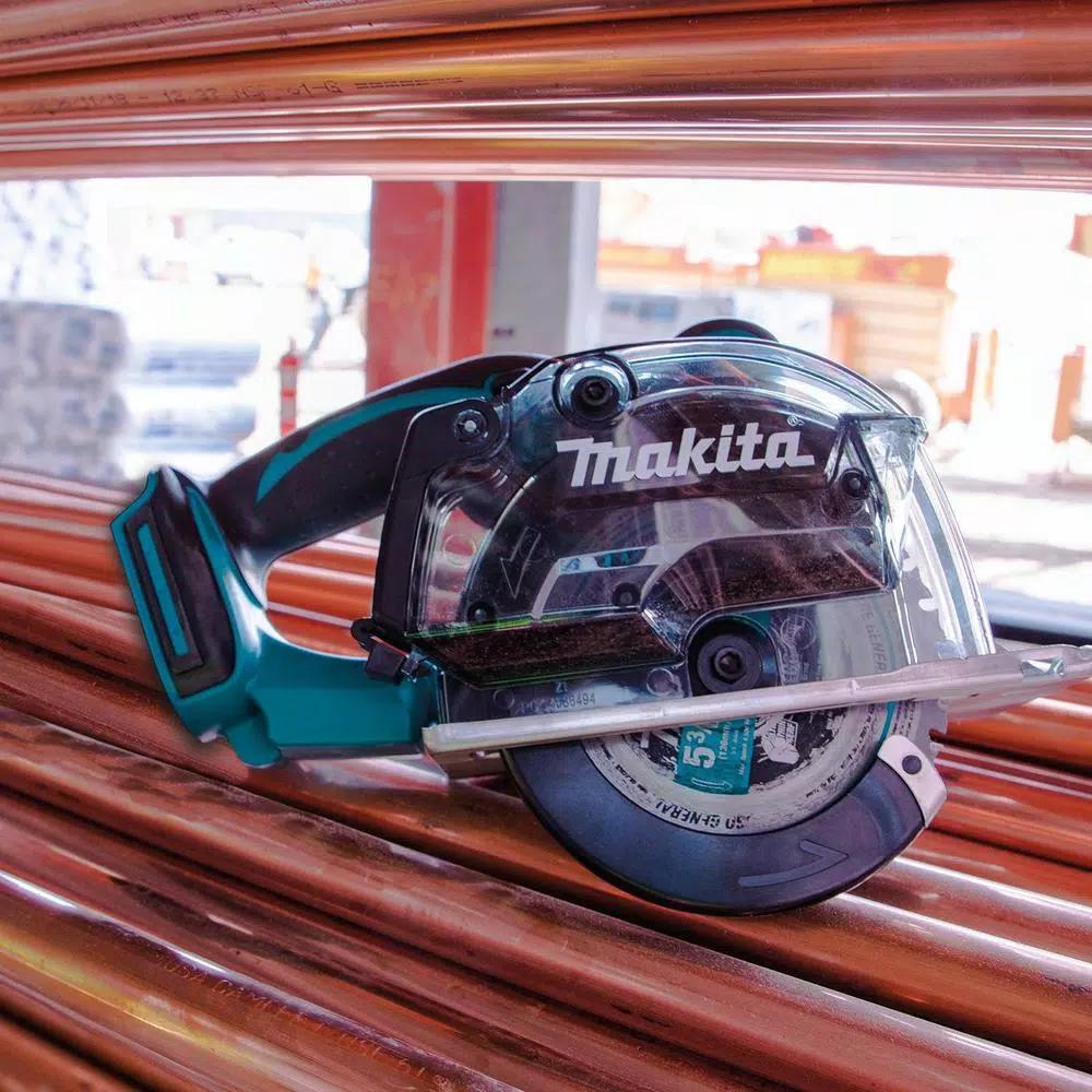 Makita 18V LXT Cordless 5-3/8 in. Metal Cutting Saw with 5.0Ah Battery Bundle