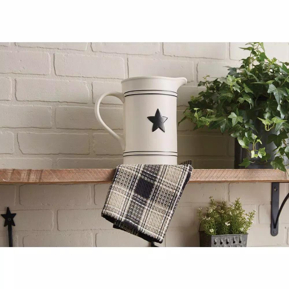 Park Designs Levingston Country Star 72 oz. Stoneware Ceramic Pitcher