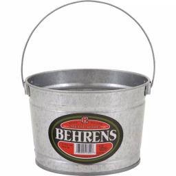 Behrens 5 Qt. Galvanized Steel Utility Pail, Silver Metal Bucket with Capacity Markings thumbnail 1