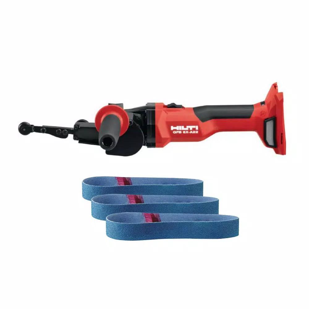 Hilti 22V Cordless Lithium-Ion Band File Grinder and Abrasive Kit