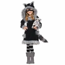 Unbranded Girls Sweet Raccoon Halloween Costume - Medium thumbnail 1