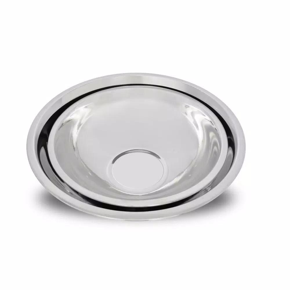 Unbranded Stainless Steel Mixing Bowl Set, 2-Piece (7.6 Qt. and 4.6 Qt.)