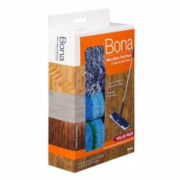 Bona Microfiber Wet/Dry Mop Refill Pad Multipack, 3-Pack thumbnail 3