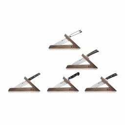 Cangshan TAI Triangle Walnut Wood Knife Block - Single Slot Countertop Storage thumbnail 2