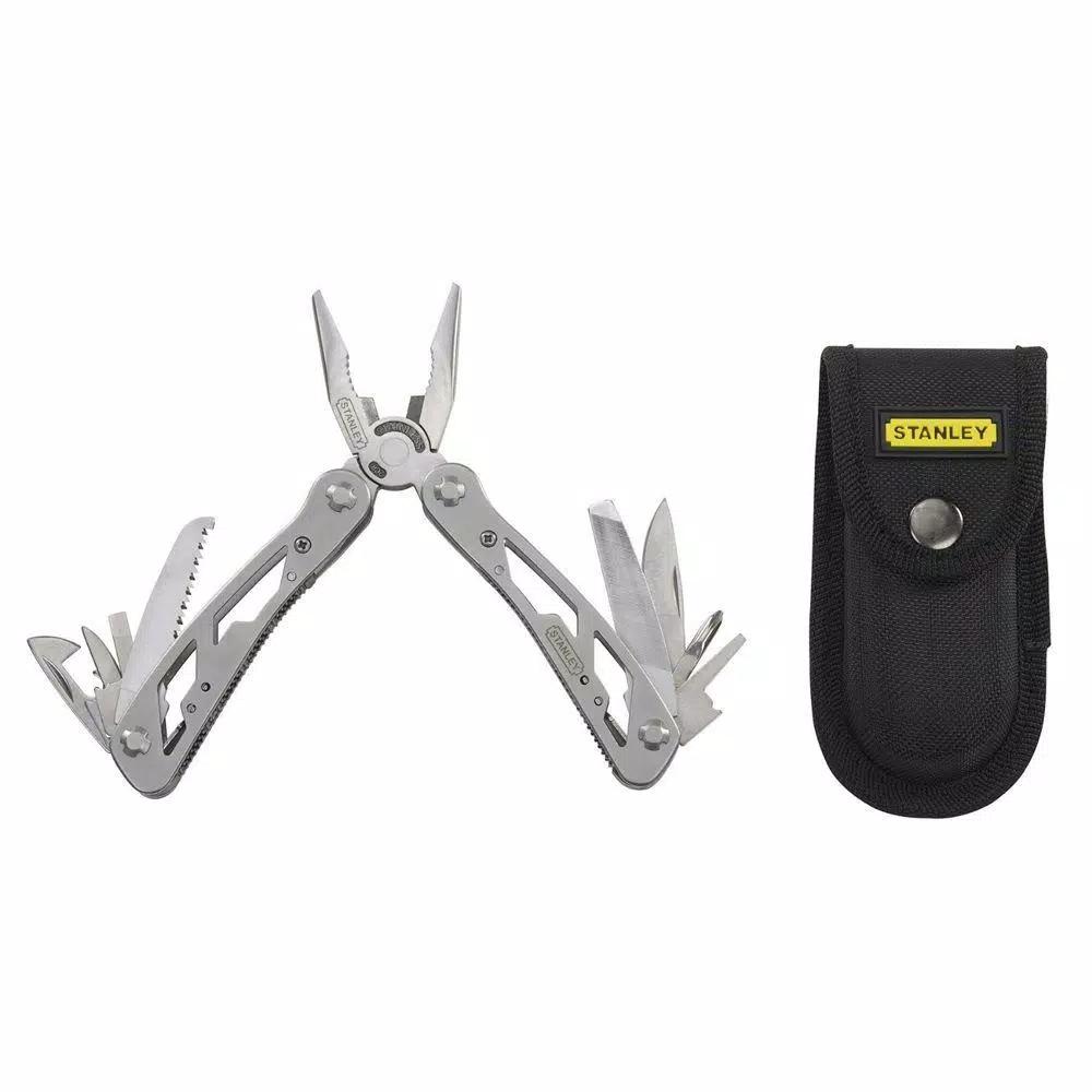 Stanley 12-in-1 Multi-Tool with Nylon Holster, Stainless Steel Hand Tool