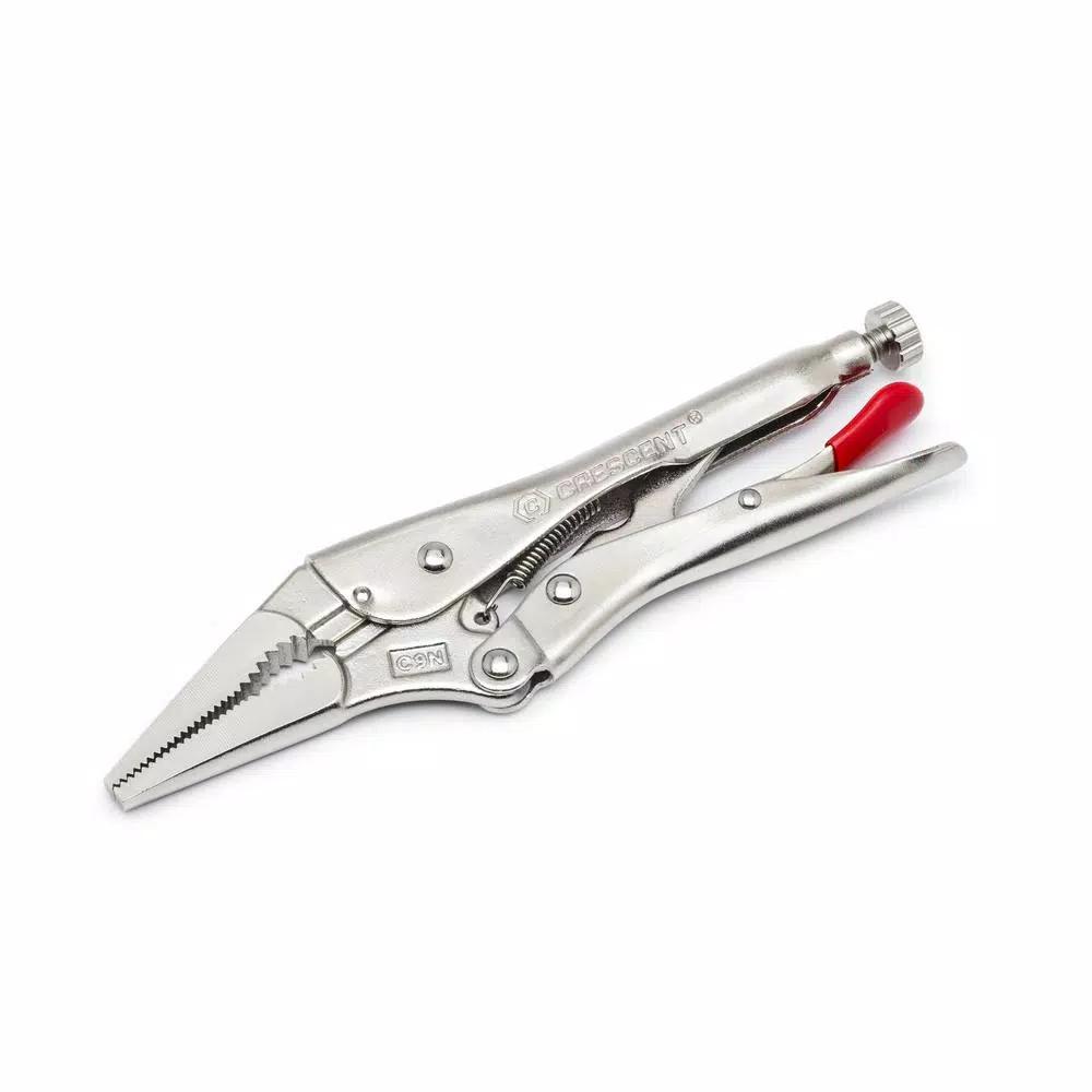 Crescent 9 in. Long Nose Locking Pliers with Wire Cutter