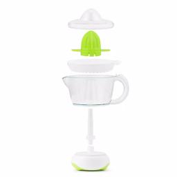 Continental Electric 40W Electric Citrus Juicer, 24 oz. White/Green Juicer with Dust Cover and Easy Pour Spout thumbnail 2