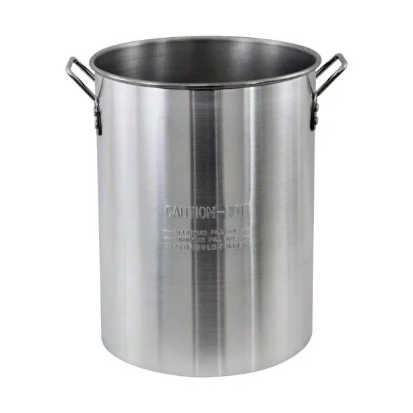 Chard 30 Qt. Aluminum Stock Pot with Strainer Basket and Vented Cover