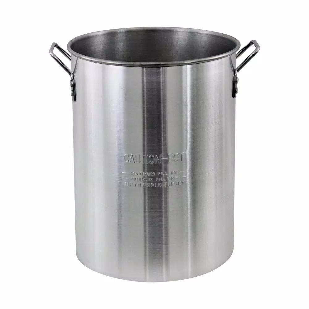 Chard 30 Qt. Aluminum Stock Pot with Strainer Basket and Vented Cover