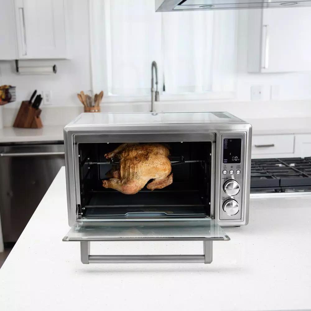 Cosori 30Qt Stainless Steel 12-in-1 Air Fryer Toaster Oven with Rotisserie and Extra Wire Rack