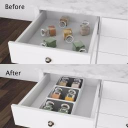 Lavish Home 3-Tiered Nonslip White Drawer Organizer thumbnail 4