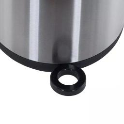 Household Essentials Taos 1.3 Gallon Round Stainless Steel Step Trash Can with Fingerprint Resistant Finish thumbnail 2