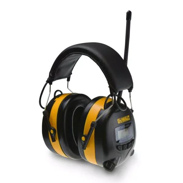 DEWALT AM/FM Digital Tuning Electronic Earmuffs with LCD Display