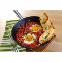 IMUSA 11 in. Light Cast Iron Frying Pan with Stainless Steel Handle, Preseasoned Black thumbnail 4
